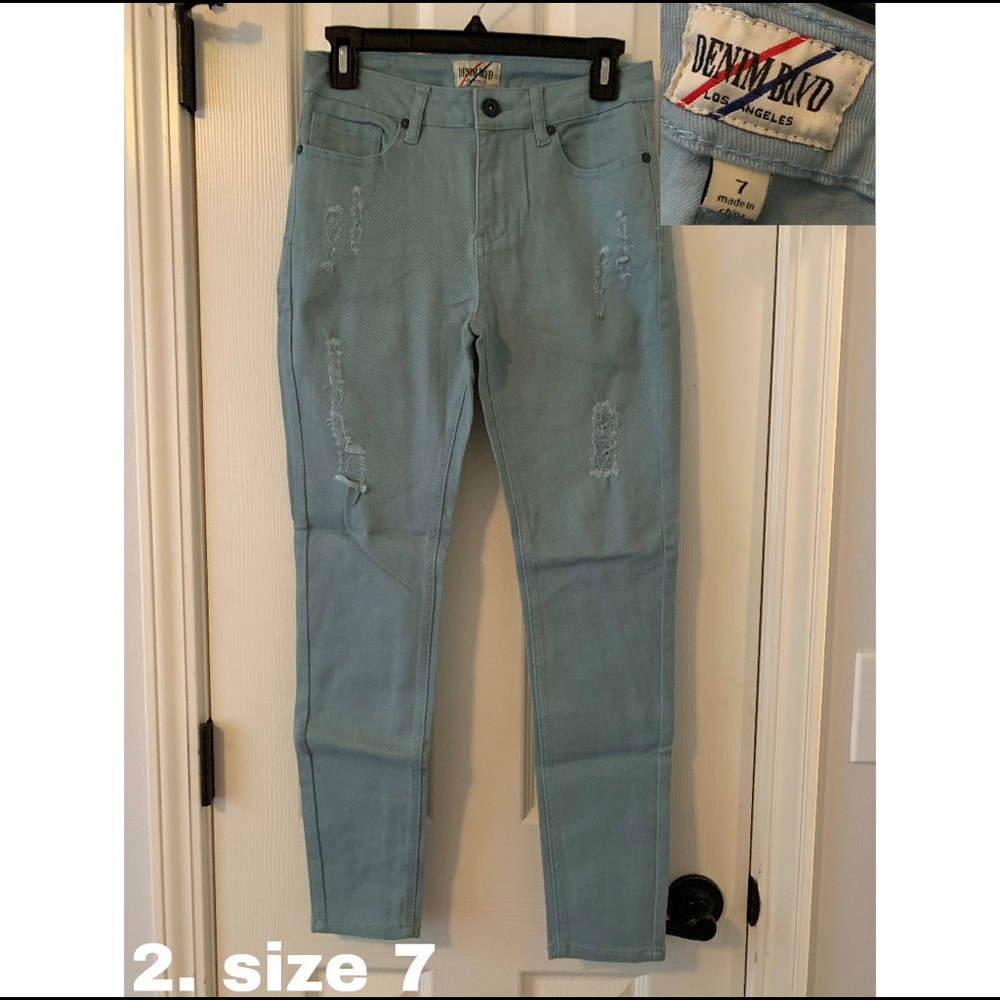 gorgeous blue skinny jeans